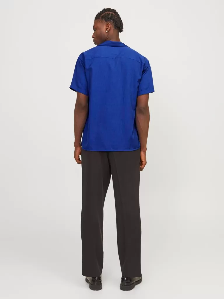 JACK & JONES Koszule^Krój swobodny Koszula Niebieski