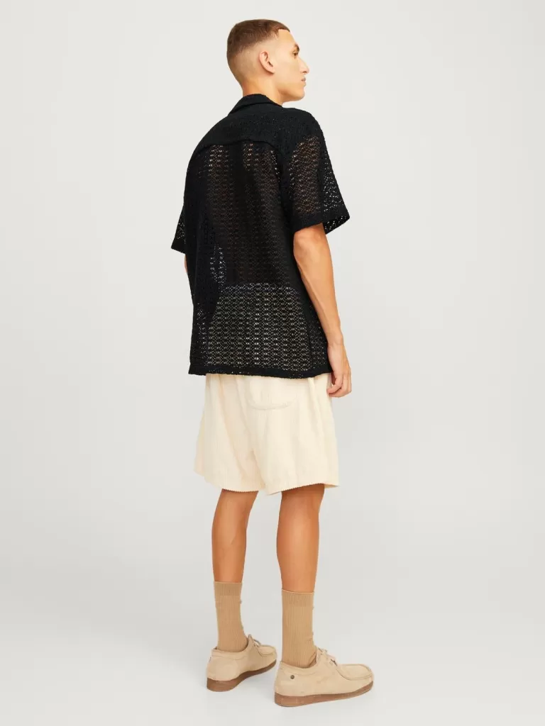 JACK & JONES Koszule^Krój swobodny Koszula Czarny