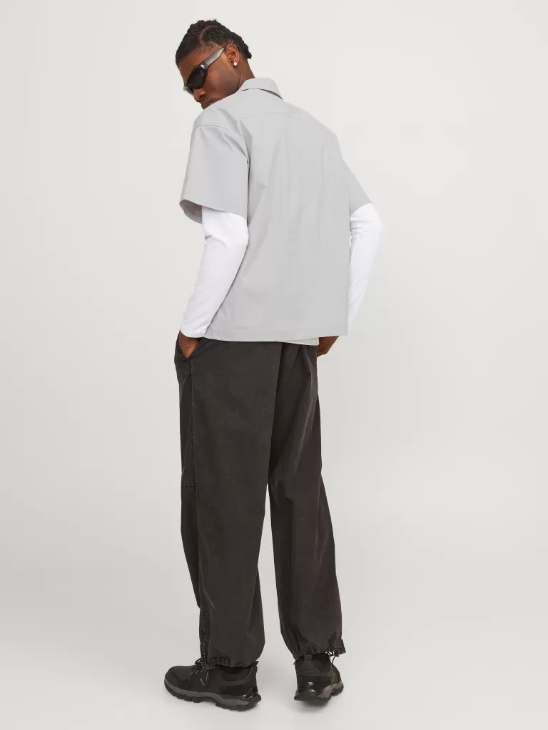 JACK & JONES Koszule^Krój swobodny Koszula Szary