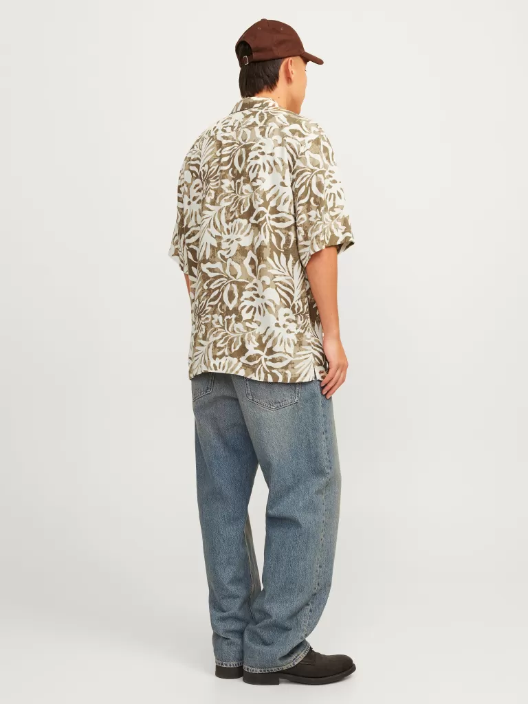 JACK & JONES Koszule^Krój swobodny Koszula Brązowy