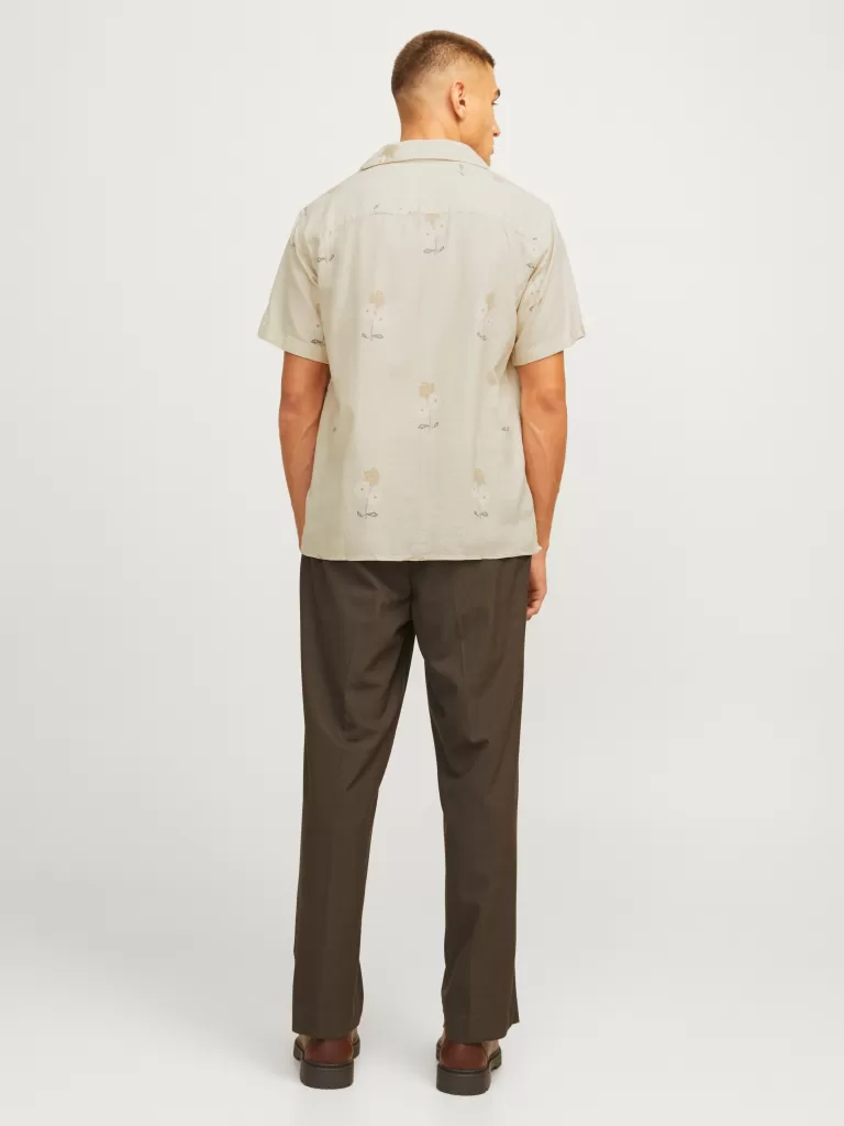 JACK & JONES Koszule^Krój swobodny Koszula Beżowy