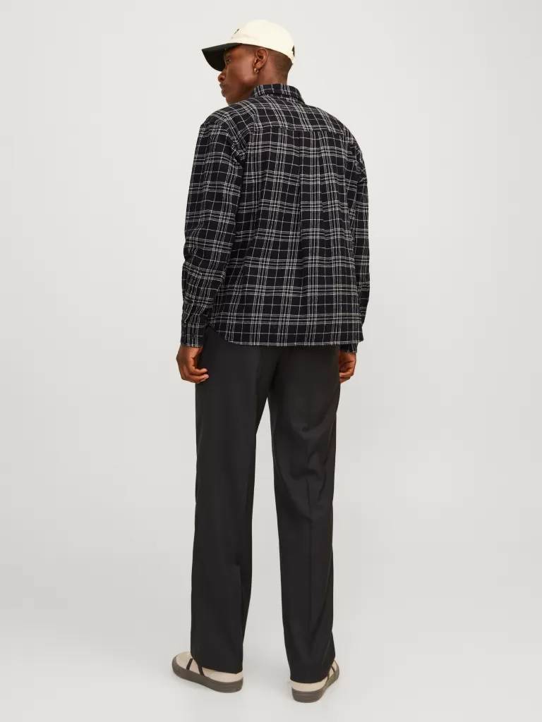 JACK & JONES Koszule^Krój swobodny Koszula Czarny