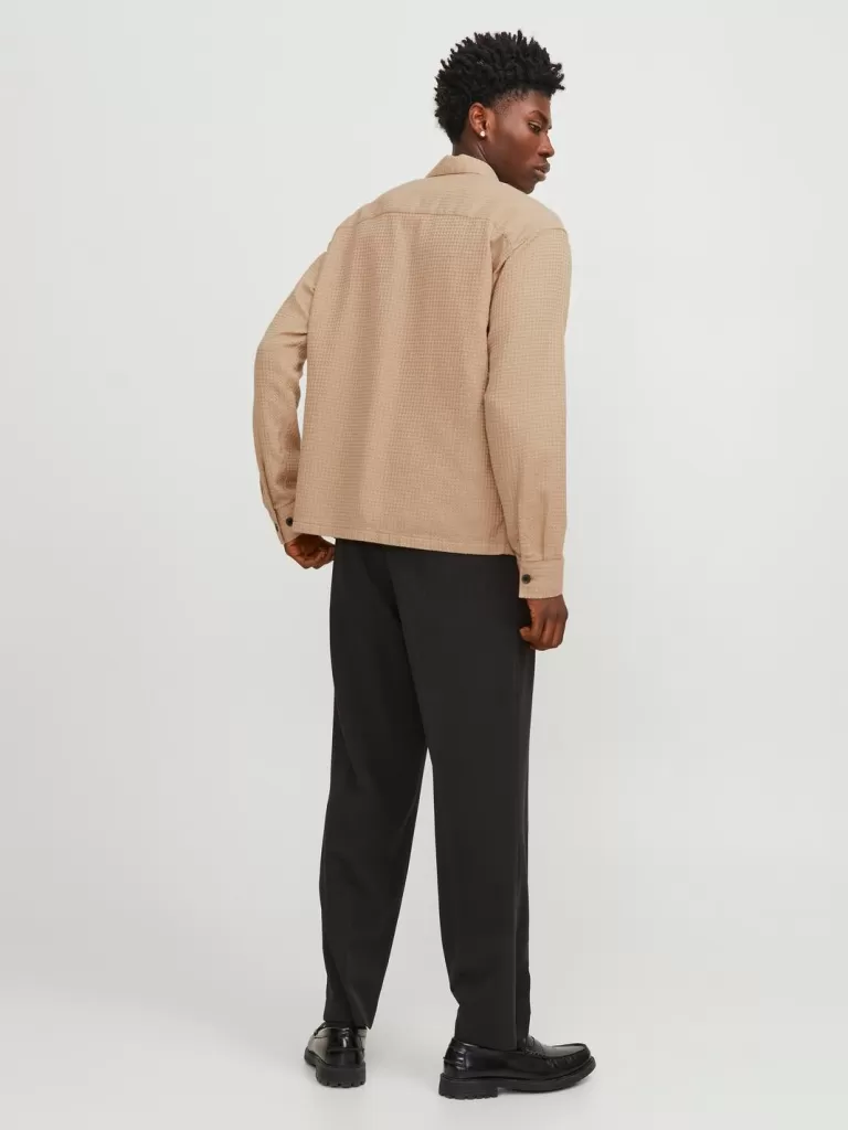 JACK & JONES Koszule^Krój swobodny Koszula Beżowy