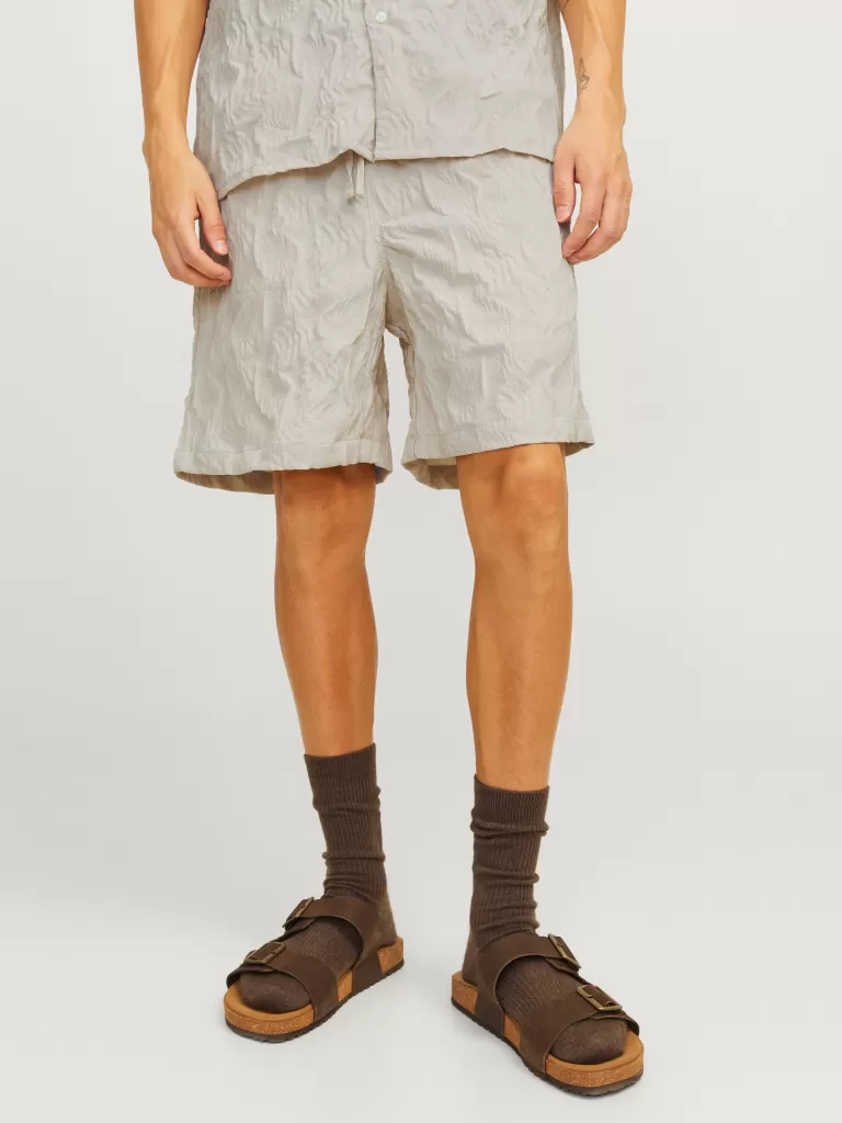 JACK & JONES Krótkie Spodenki^Krój swobodny Krótkie spodenki o luźnym kroju Beżowy