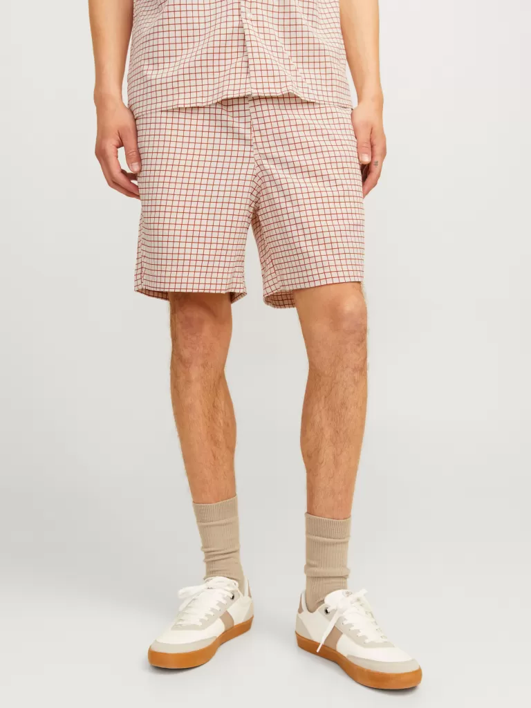 JACK & JONES Krótkie Spodenki^Krój swobodny Krótkie spodenki o luźnym kroju Beżowy