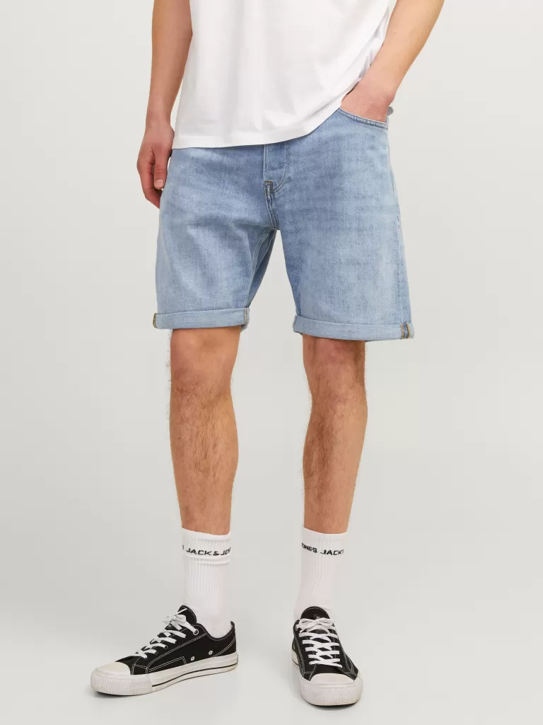 JACK & JONES Krótkie Spodenki^Krój swobodny Krótkie spodenki o luźnym kroju Niebieski