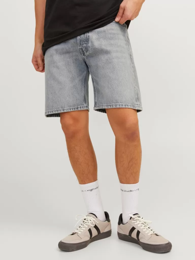 JACK & JONES Krótkie Spodenki^Krój swobodny Krótkie spodenki o luźnym kroju Szary