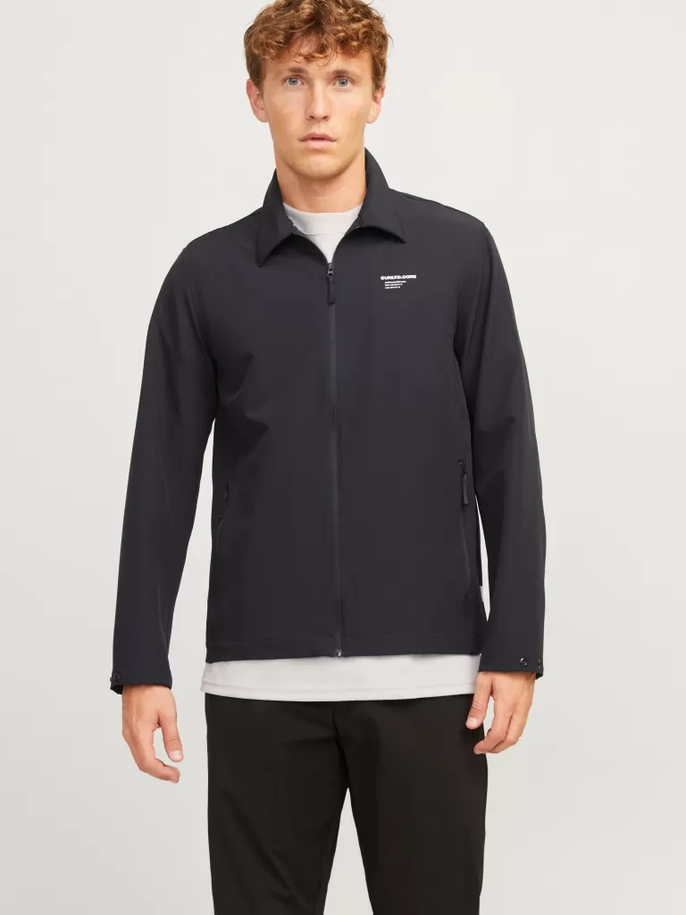 JACK & JONES Koszule^Krój swobodny Kurtka koszulowa Czarny