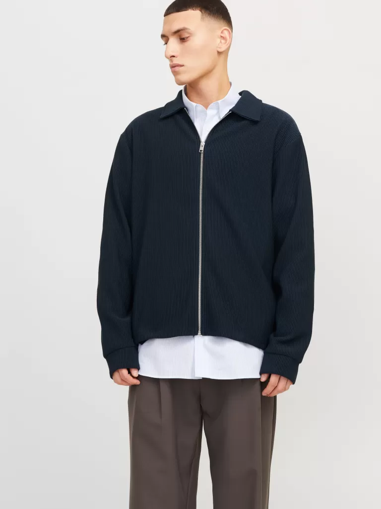 JACK & JONES Koszule^Krój swobodny Kurtka koszulowa Niebieski
