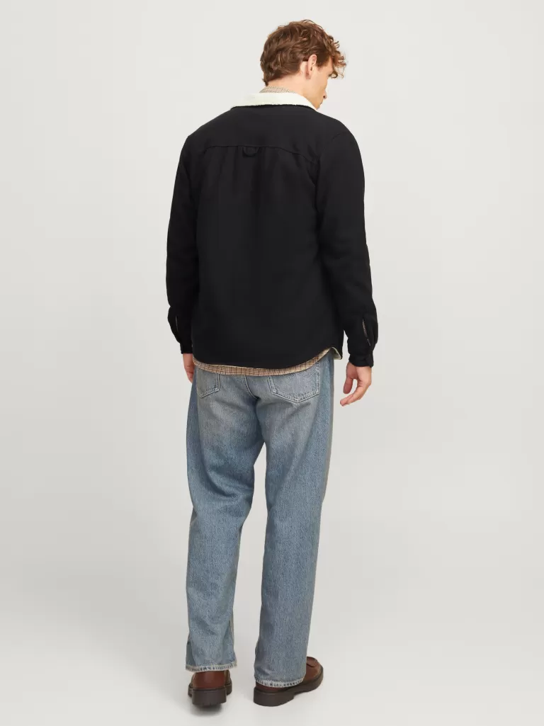 JACK & JONES Koszule^Krój swobodny Kurtka koszulowa Czarny