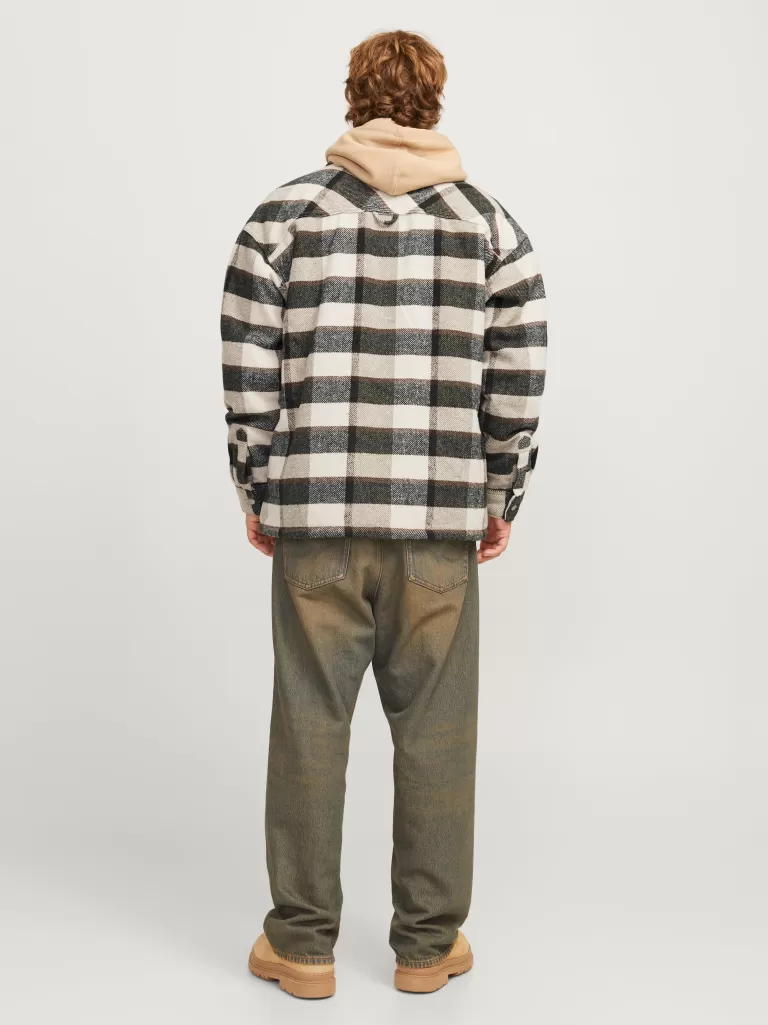 JACK & JONES Koszule^Krój swobodny Kurtka koszulowa Beżowy