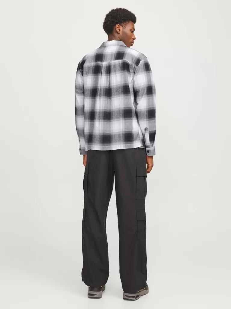 JACK & JONES Koszule^Krój swobodny Kurtka koszulowa Czarny