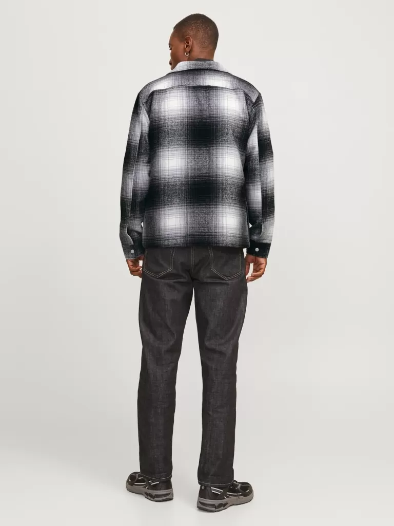 JACK & JONES Koszule^Krój swobodny Kurtka koszulowa Czarny