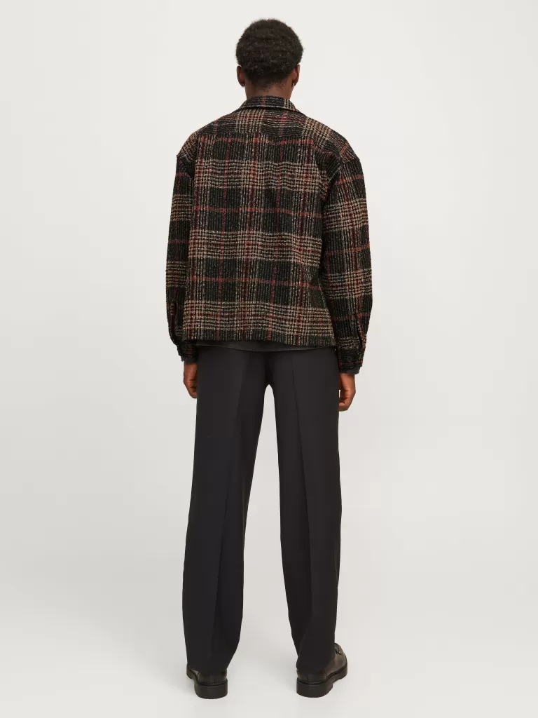JACK & JONES Koszule^Krój swobodny Kurtka koszulowa Czarny