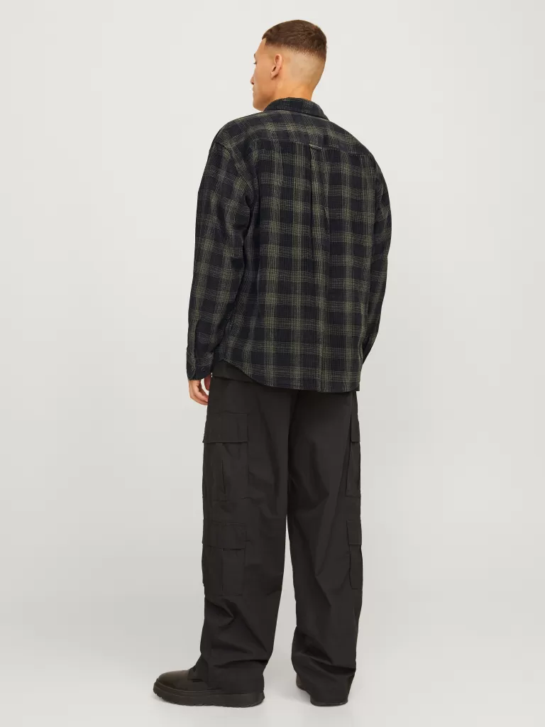 JACK & JONES Koszule^Krój swobodny Kurtka koszulowa Zielony