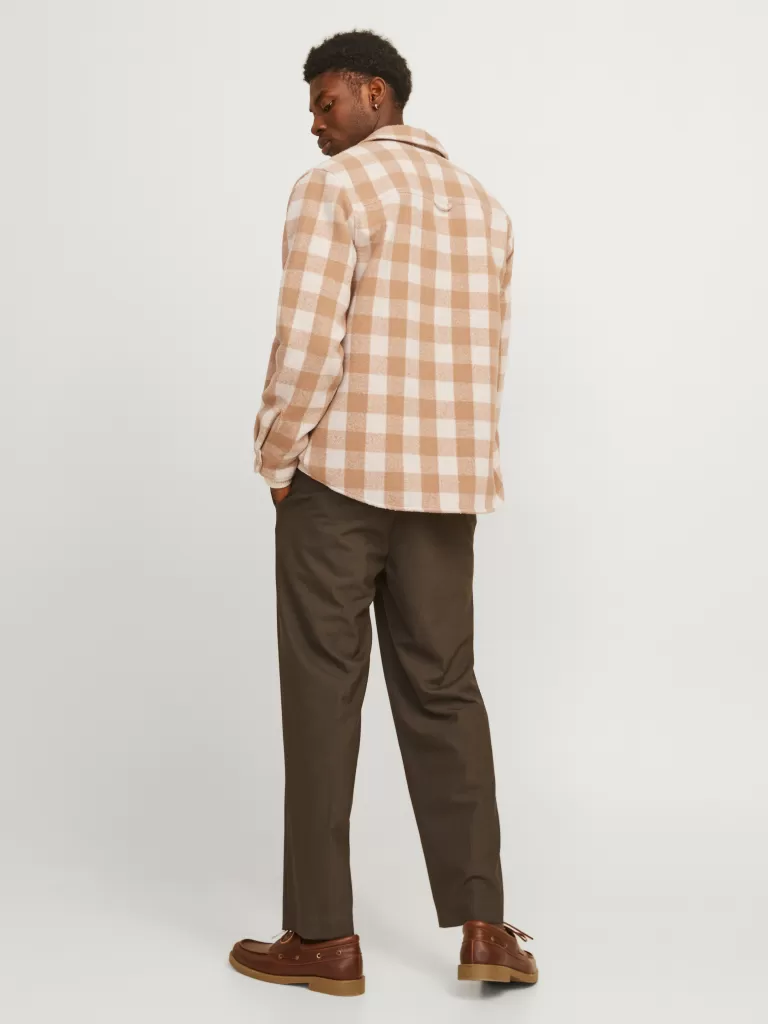 JACK & JONES Koszule^Krój swobodny Kurtka koszulowa Pomarańczowy