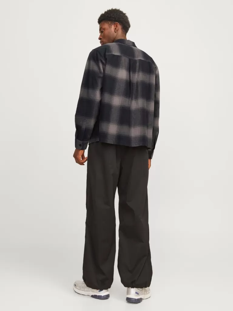 JACK & JONES Koszule^Krój swobodny Kurtka koszulowa Szary