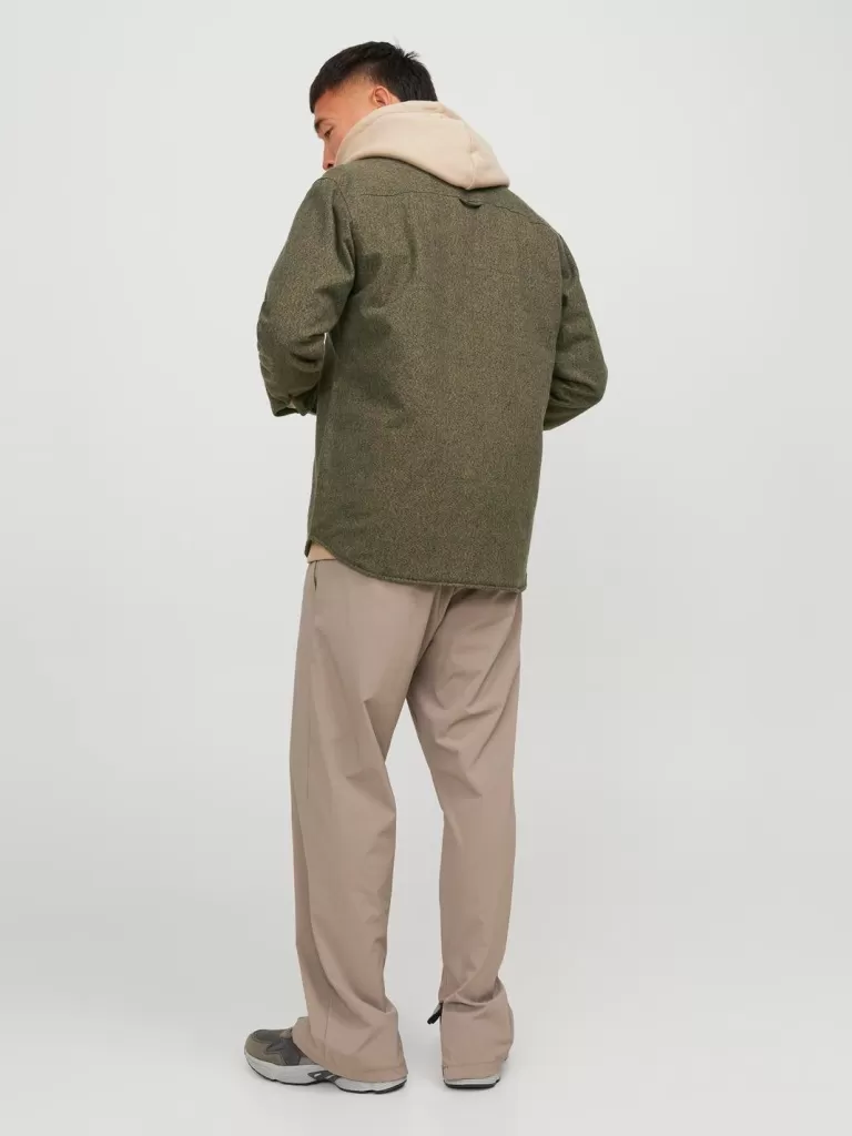 JACK & JONES Koszule^Krój swobodny Kurtka koszulowa Zielony