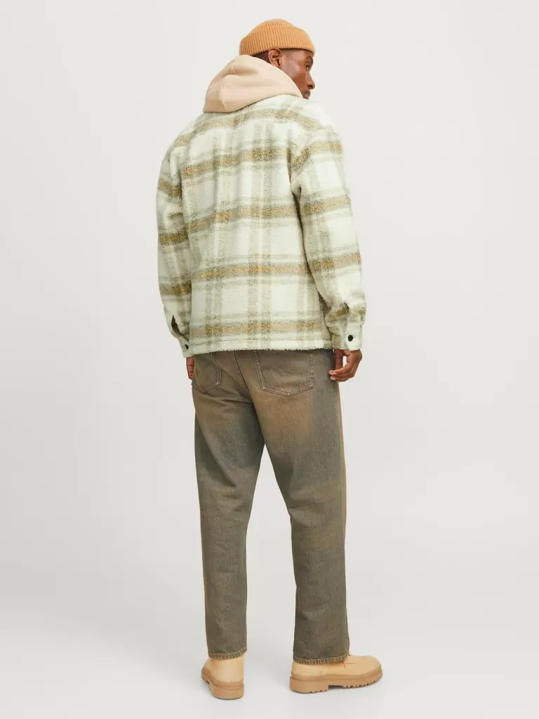 JACK & JONES Koszule^Krój swobodny Kurtka koszulowa Biały