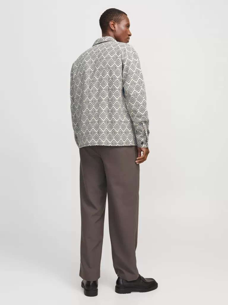 JACK & JONES Koszule^Krój swobodny Kurtka koszulowa Biały