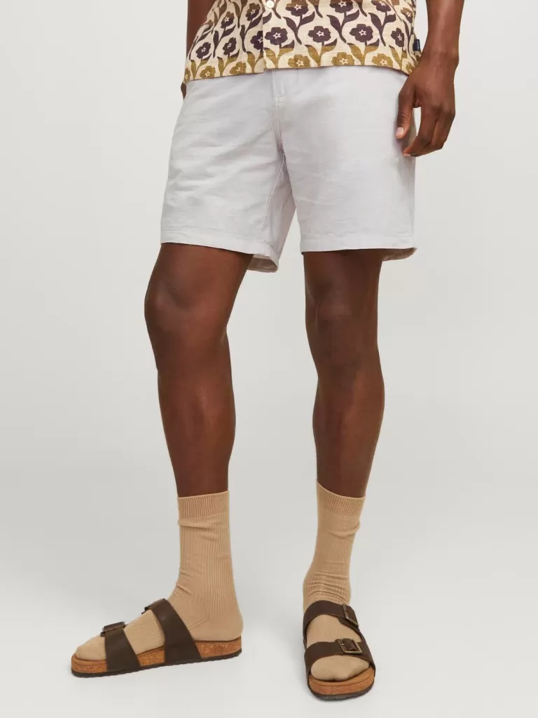 JACK & JONES Krótkie Spodenki^Krój tapered Krótkie chinosy Szary