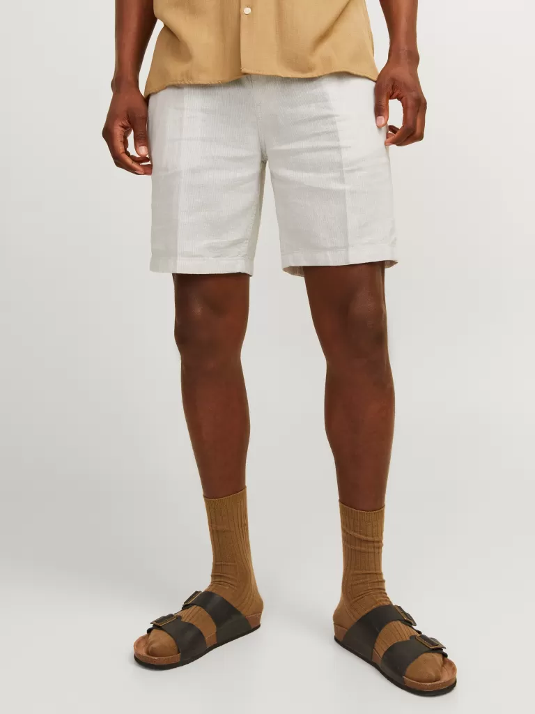 JACK & JONES Krótkie Spodenki^Krój tapered Krótkie chinosy Szary
