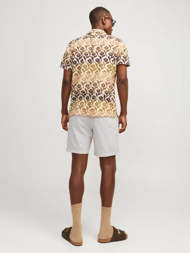 JACK & JONES Krótkie Spodenki^Krój tapered Krótkie chinosy Szary
