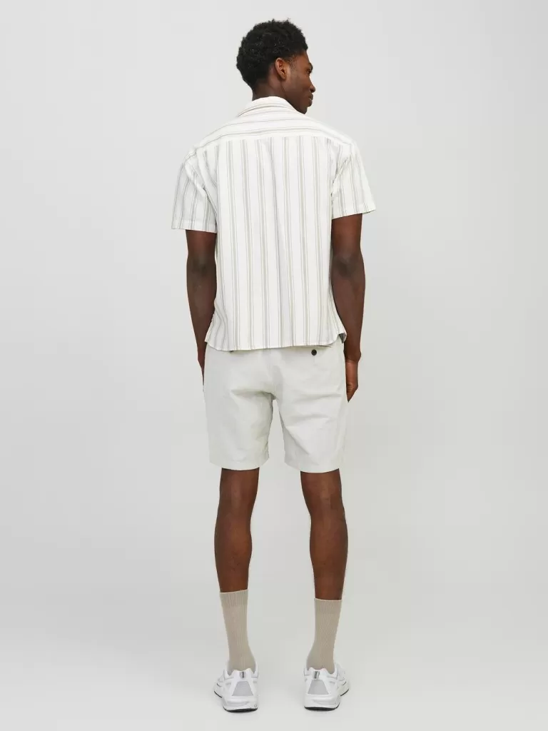 JACK & JONES Krótkie Spodenki^Krój tapered Krótkie chinosy Szary