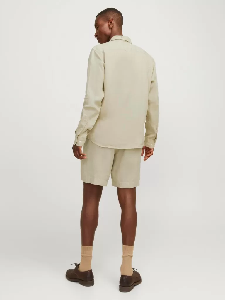 JACK & JONES Krótkie Spodenki^Krój wide leg Krótkie spodenki z szeroką nogawką Beżowy