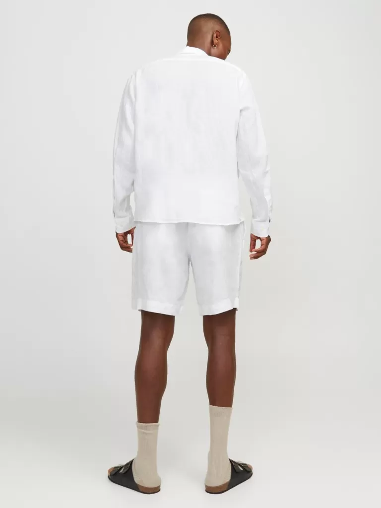 JACK & JONES Krótkie Spodenki^Krój wide leg Krótkie spodenki z szeroką nogawką Biały