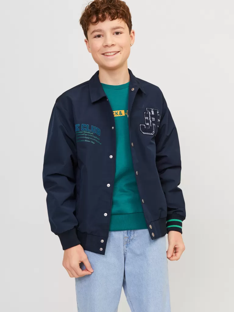 JACK & JONES Kurtki | Wyprzedaż^Kurtka bejsbolowa Junior Niebieski