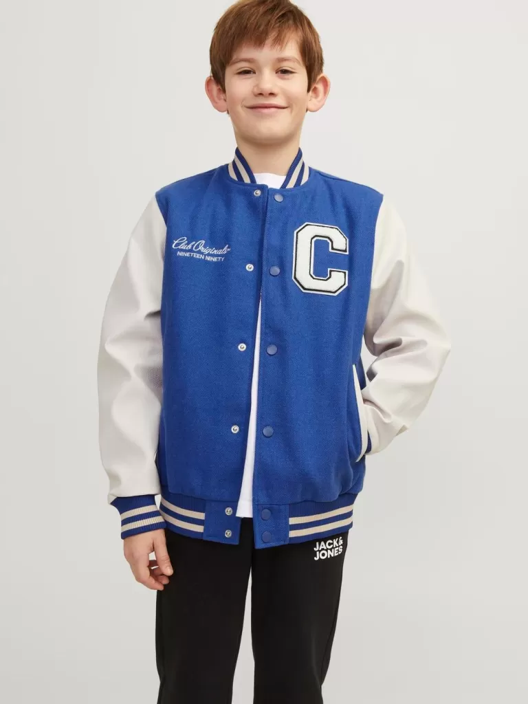 JACK & JONES Kurtki | Wyprzedaż^Kurtka bejsbolowa Junior Niebieski