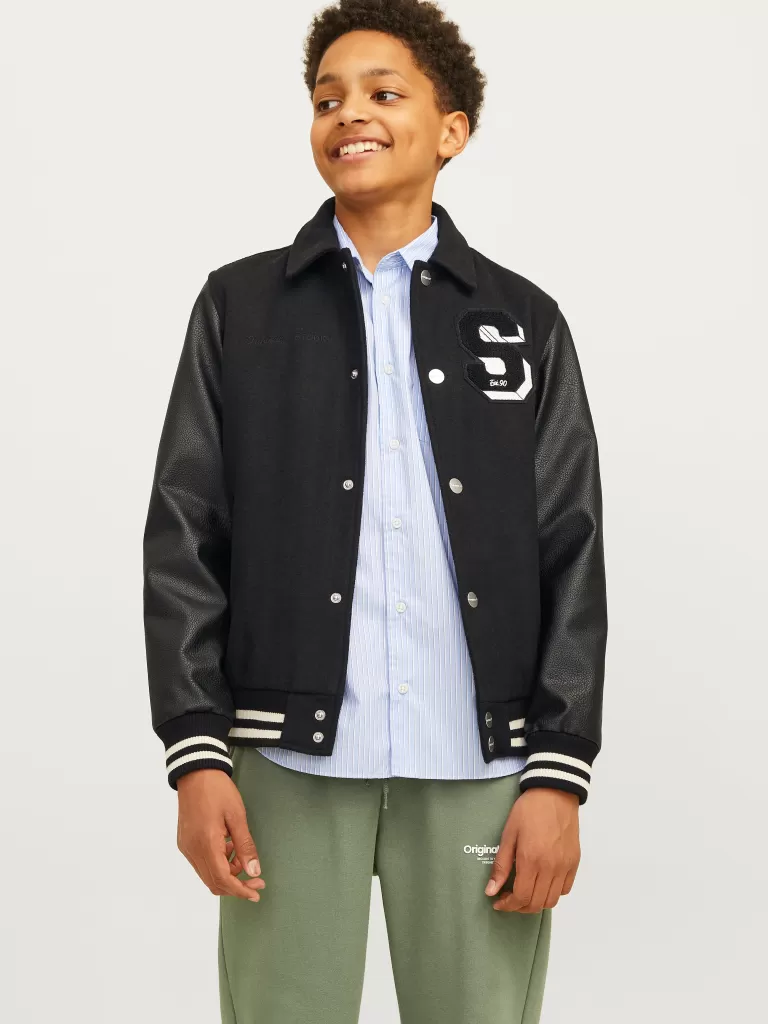 JACK & JONES Kurtki | Wyprzedaż^Kurtka bejsbolowa Junior Czarny