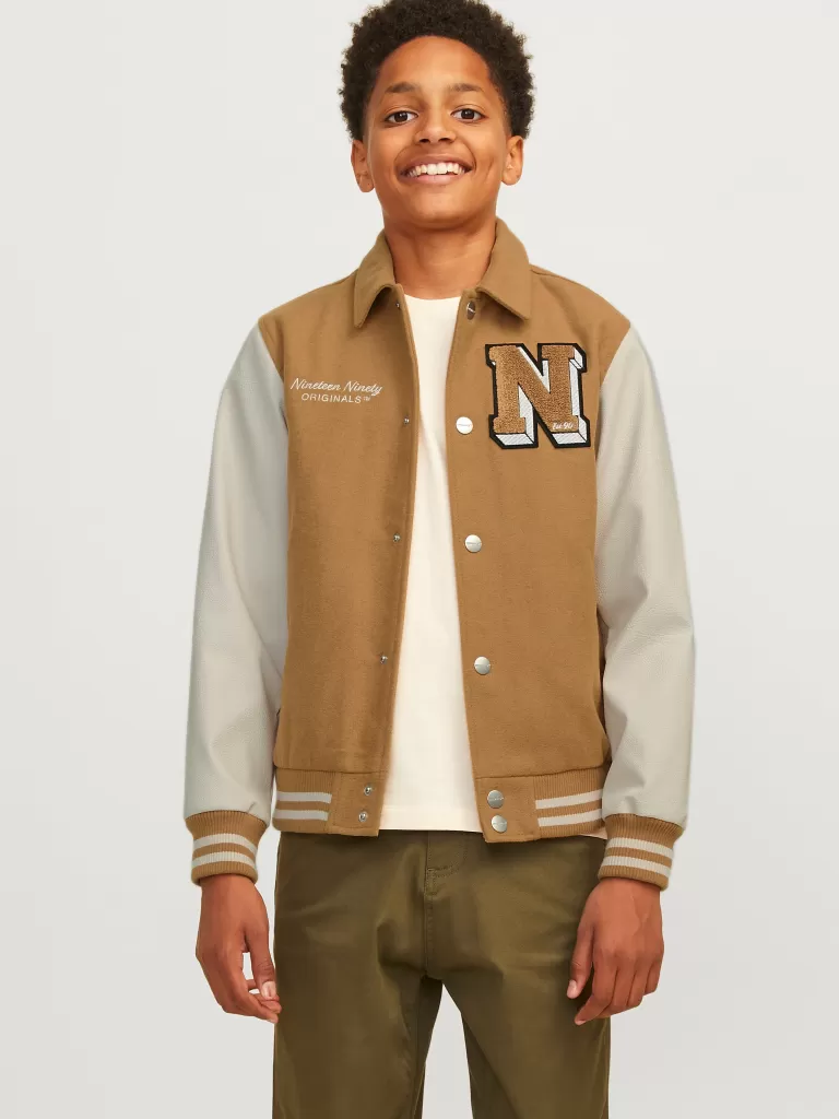 JACK & JONES Kurtki | Wyprzedaż^Kurtka bejsbolowa Junior Brązowy