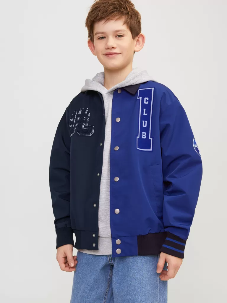 JACK & JONES Kurtki | Wyprzedaż^Kurtka bejsbolowa Junior Niebieski