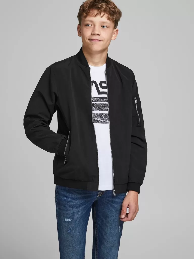 JACK & JONES Kurtki^Kurtka bomberka Junior Czarny