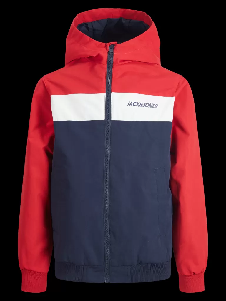 JACK & JONES Kurtki^Kurtka bomberka Mini Czerwony