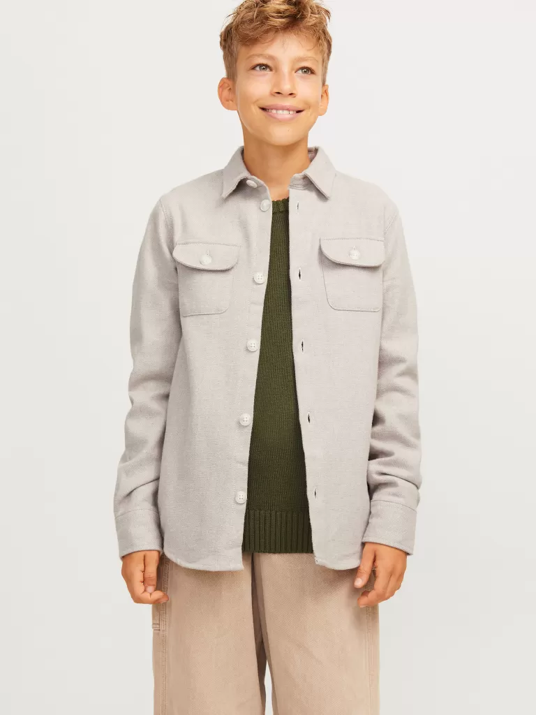 JACK & JONES Koszule | Wyprzedaż^Kurtka koszulowa Junior Biały