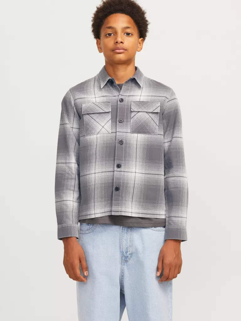 JACK & JONES Koszule^Kurtka koszulowa Junior Szary