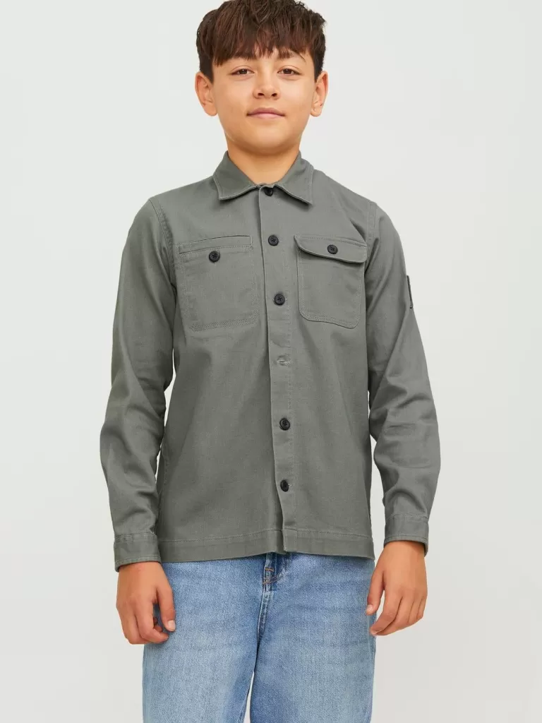 JACK & JONES Koszule | Wyprzedaż^Kurtka koszulowa Junior Zielony