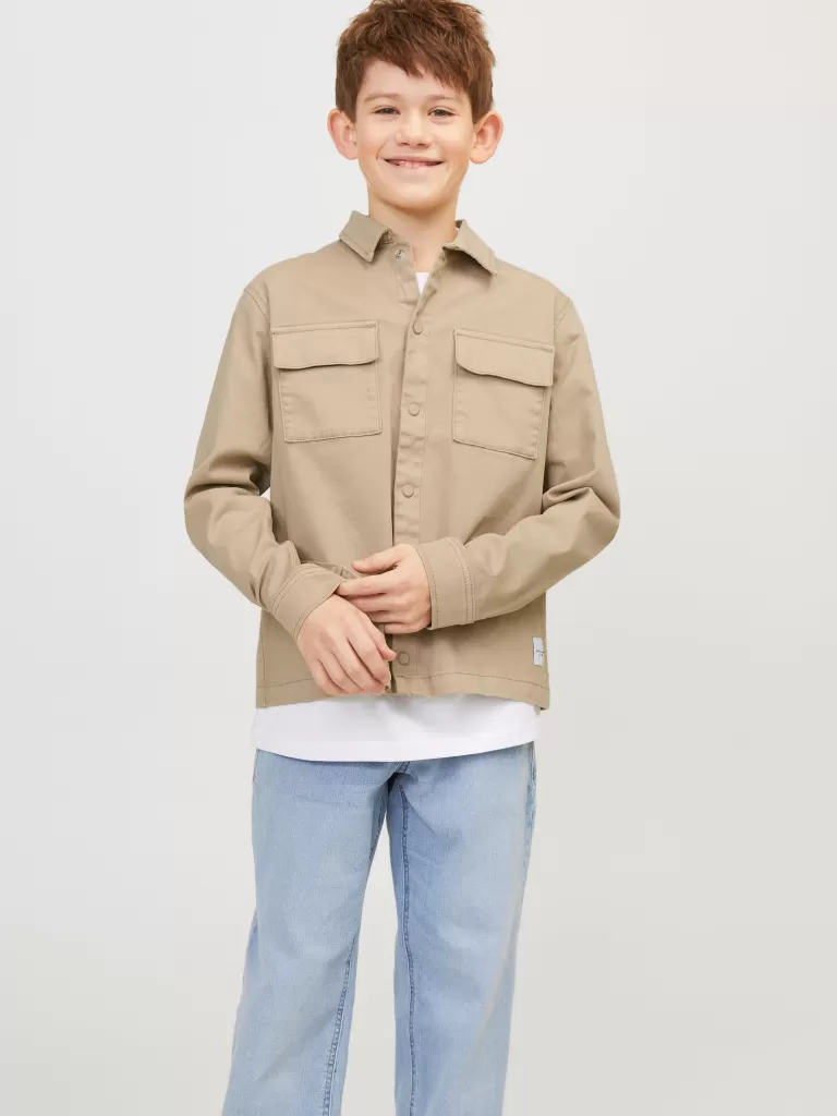 JACK & JONES Koszule | Wyprzedaż^Kurtka koszulowa Junior Beżowy