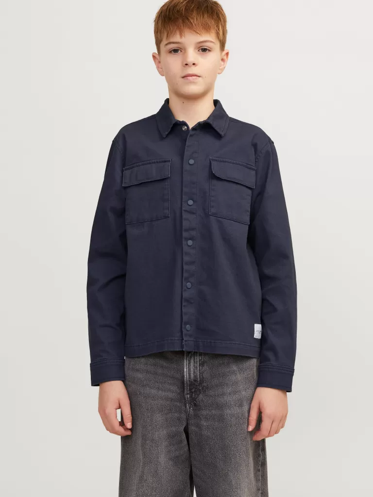JACK & JONES Koszule | Wyprzedaż^Kurtka koszulowa Junior Niebieski