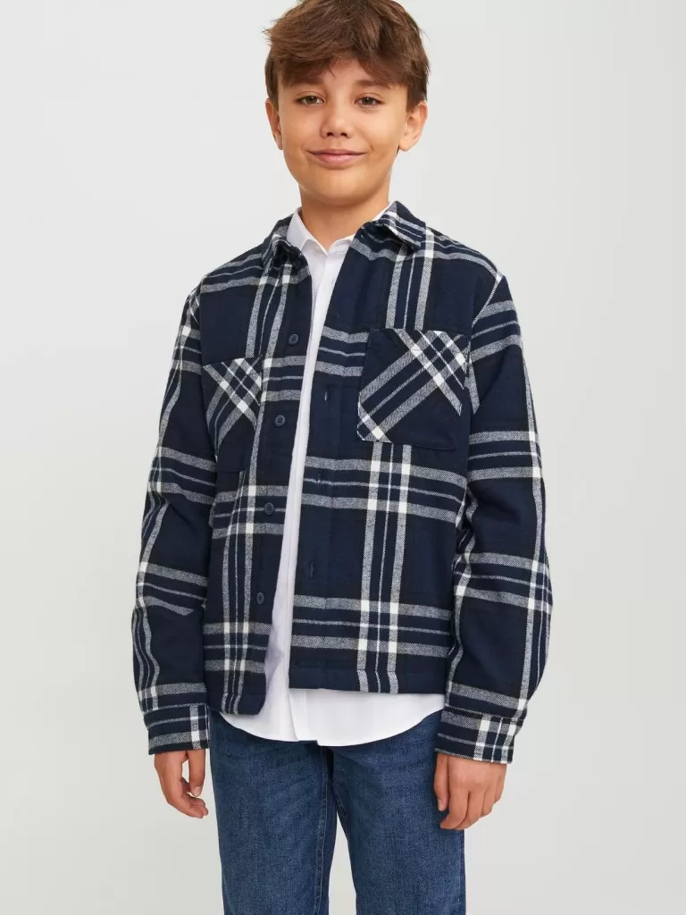 JACK & JONES Koszule | Wyprzedaż^Kurtka koszulowa Junior Niebieski