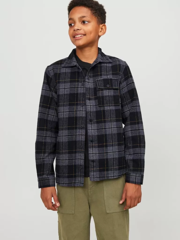 JACK & JONES Koszule | Wyprzedaż^Kurtka koszulowa Junior Czarny