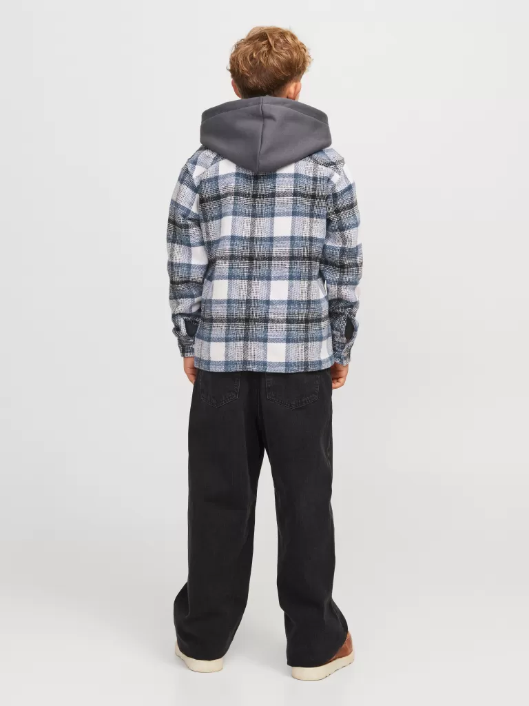 JACK & JONES Koszule^Kurtka koszulowa Junior Niebieski