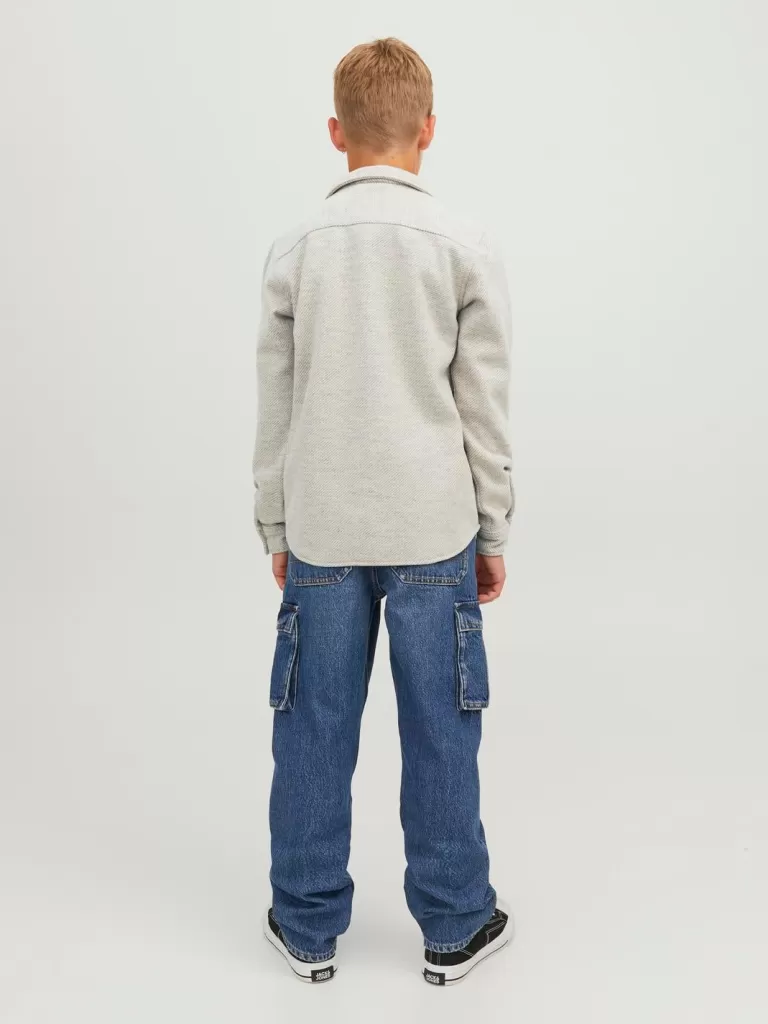 JACK & JONES Koszule^Kurtka koszulowa Junior Szary