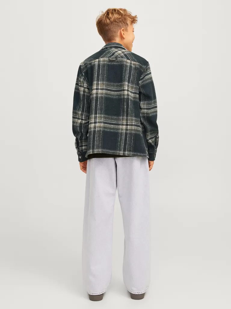 JACK & JONES Koszule^Kurtka koszulowa Junior Zielony