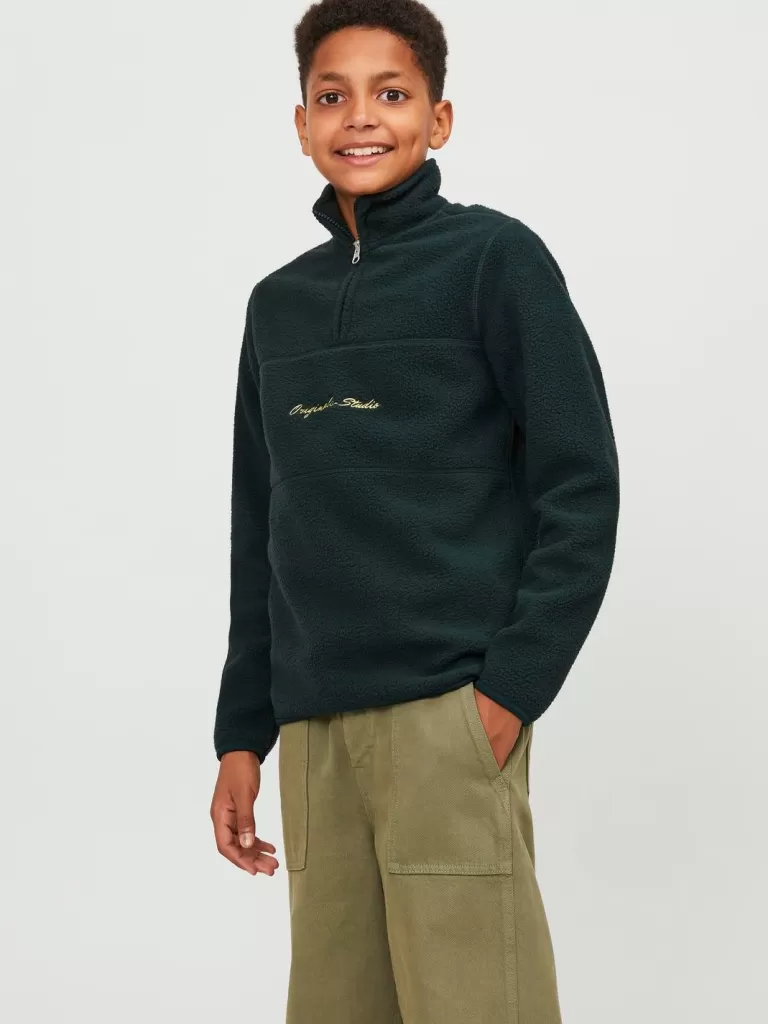 JACK & JONES Kurtki | Wyprzedaż^Kurtka polarowa Junior Zielony