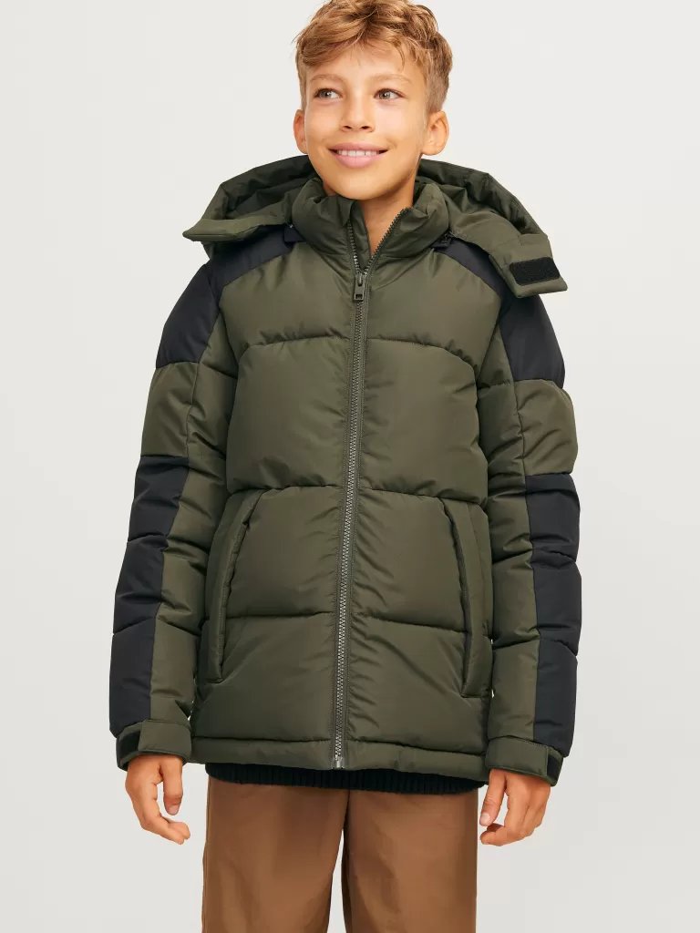 JACK & JONES Kurtki^Kurtka puchowa Junior Zielony