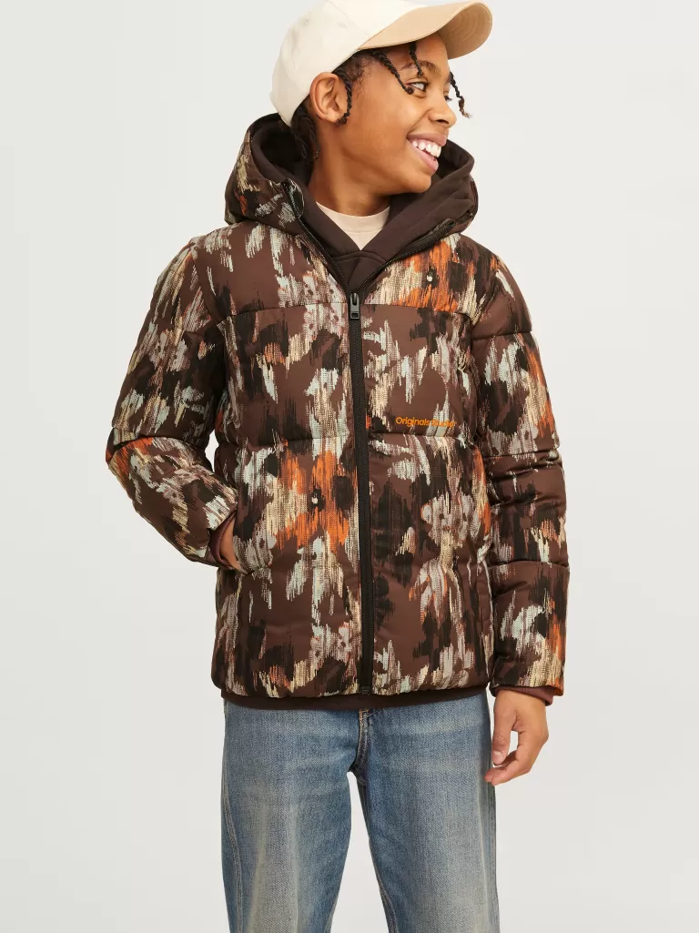 JACK & JONES Kurtki^Kurtka puchowa Junior Brązowy